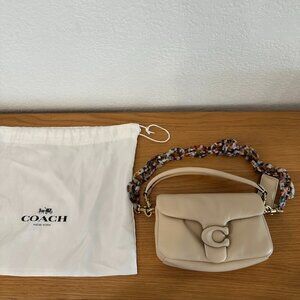 Coach Pillow Tabby Leather Shoulder Bag with an extra chain strap